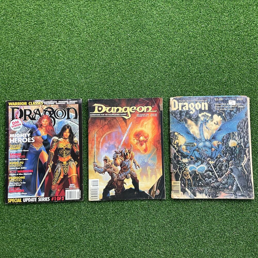 Dungeons & Dragons Tabletop Gaming Magazines Lot